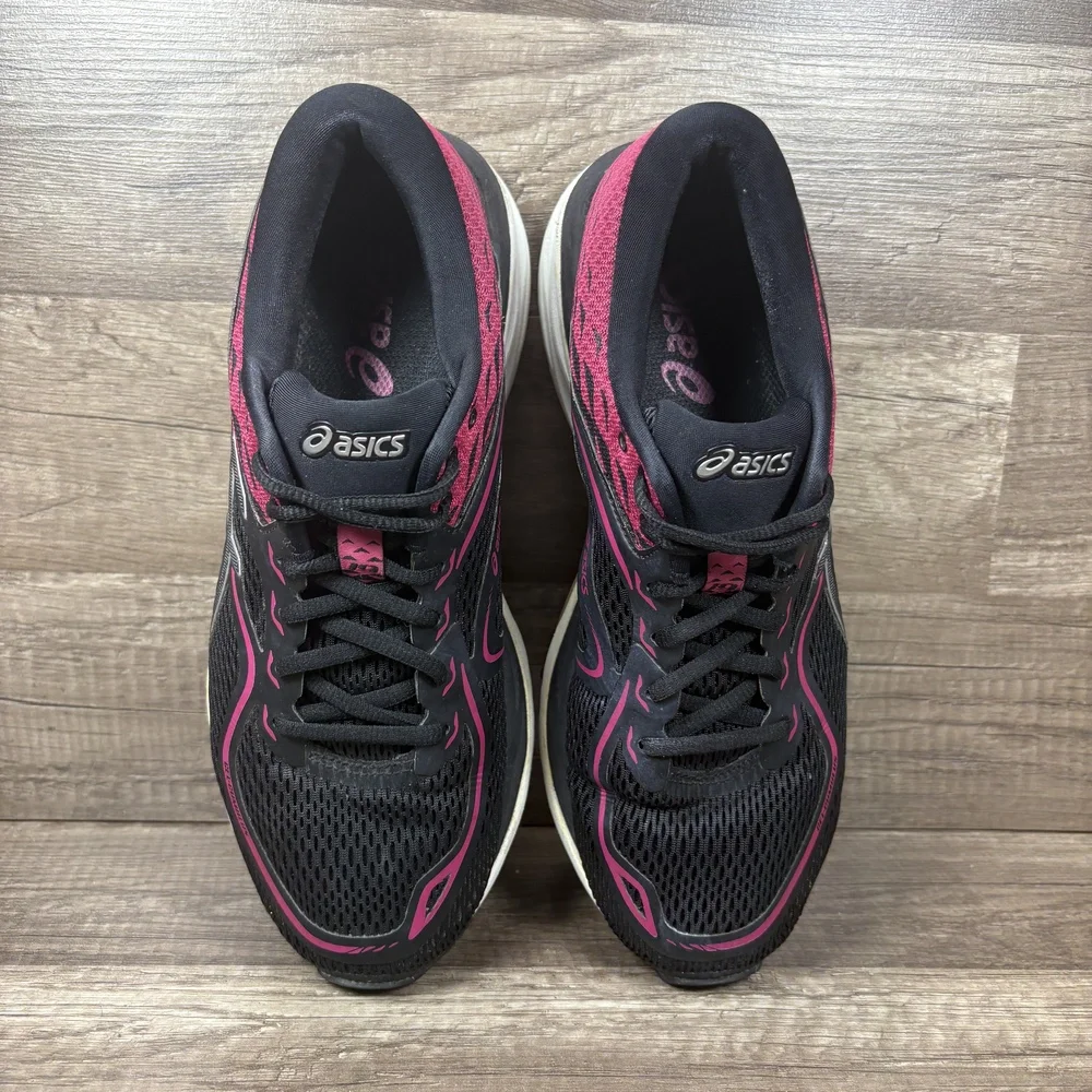Asics Gel-Cumulus 19 Black Pink Womens US Size 8.5 EUR 40 T7B8N Running Shoes